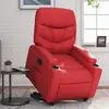 Image de Fauteuil Inclinable Rouge Similicuir Vidaxl