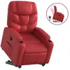 Image de Vidaxl fauteuil inclinable rouge similicuir