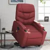 Image de Fauteuil Inclinable De Massage Rouge Bordeaux Similicuir Vidaxl