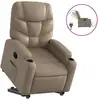 Image de Vidaxl fauteuil inclinable électrique cappuccino similicuir