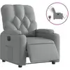 Image de Vidaxl fauteuil inclinable électrique gris clair tissu