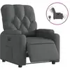 Image de Vidaxl fauteuil inclinable électrique gris foncé tissu