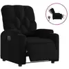 Image de Vidaxl fauteuil inclinable électrique noir tissu