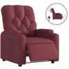Image de Vidaxl fauteuil inclinable électrique rouge bordeaux tissu
