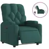 Image de Vidaxl fauteuil inclinable électrique vert foncé tissu