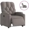 Image de Fauteuil Inclinable Électrique Taupe Tissu Vidaxl