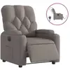 Image de Vidaxl fauteuil inclinable électrique taupe tissu