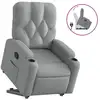 Image de Vidaxl fauteuil inclinable gris clair tissu