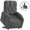 Image de Vidaxl fauteuil inclinable gris foncé tissu