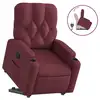 Image de Vidaxl fauteuil inclinable rouge bordeaux tissu