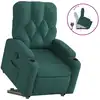 Image de Fauteuil Inclinable Vert Foncé Tissu Vidaxl