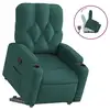 Image de Vidaxl fauteuil inclinable vert foncé tissu
