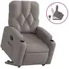 Image de Fauteuil Inclinable Taupe Tissu Vidaxl