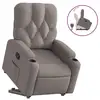 Image de Vidaxl fauteuil inclinable taupe tissu