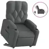 Image de Vidaxl fauteuil inclinable électrique gris foncé tissu
