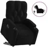 Image de Vidaxl fauteuil inclinable électrique noir tissu