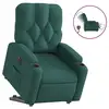 Image de Vidaxl fauteuil inclinable électrique vert foncé tissu