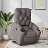 Image de Fauteuil Inclinable Électrique Taupe Tissu Vidaxl