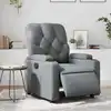 Image de Fauteuil Inclinable Électrique Gris Similicuir Vidaxl