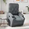 Image de Fauteuil Inclinable Gris Similicuir Vidaxl