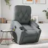 Image de Fauteuil Inclinable De Massage Gris Similicuir Vidaxl