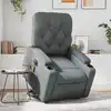 Image de Fauteuil Inclinable De Massage Électrique Gris Similicuir Vidaxl