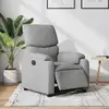 Image de Fauteuil Inclinable Électrique Gris Clair Tissu Vidaxl