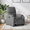 Image de Fauteuil Inclinable Électrique Gris Foncé Tissu Vidaxl