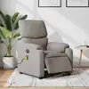 Image de Fauteuil De Massage Inclinable Électrique Taupe Tissu Vidaxl