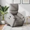 Image de Fauteuil Inclinable De Massage Taupe Tissu Vidaxl