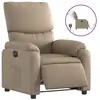 Image de Vidaxl fauteuil inclinable électrique cappuccino similicuir