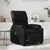 Image de Fauteuil De Massage Inclinable Électrique Noir Similicuir Vidaxl