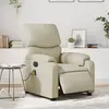 Image de Fauteuil De Massage Inclinable Électrique Crème Similicuir Vidaxl