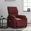 Image de Fauteuil De Massage Inclinable Électrique Rouge Bordeaux Vidaxl