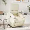 Image de Fauteuil Inclinable De Massage Crème Similicuir Vidaxl