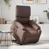 Image de Fauteuil Inclinable De Massage Marron Similicuir Vidaxl