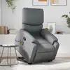 Image de Fauteuil Inclinable De Massage Gris Similicuir Vidaxl