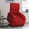Image de Fauteuil Inclinable De Massage Rouge Similicuir Vidaxl