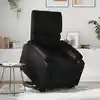 Image de Fauteuil Inclinable Électrique Noir Similicuir Vidaxl