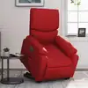 Image de Fauteuil Inclinable Électrique Rouge Similicuir Vidaxl