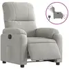 Image de Vidaxl fauteuil inclinable électrique gris clair tissu microfibre