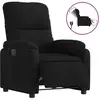 Image de Vidaxl fauteuil inclinable électrique noir tissu microfibre