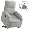 Image de Vidaxl fauteuil inclinable gris clair tissu microfibre