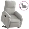 Image de Vidaxl fauteuil inclinable électrique gris clair tissu microfibre