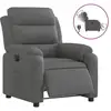 Image de Vidaxl fauteuil inclinable électrique gris foncé tissu