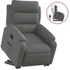 Image de Vidaxl fauteuil inclinable gris foncé tissu