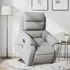 Image de Fauteuil De Massage Inclinable Gris Clair Tissu Vidaxl