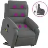 Image de Fauteuil De Massage Inclinable Gris Foncé Tissu Vidaxl