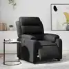 Image de Fauteuil Inclinable Électrique Noir Similicuir Vidaxl