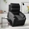 Image de Fauteuil Inclinable Noir Similicuir Vidaxl